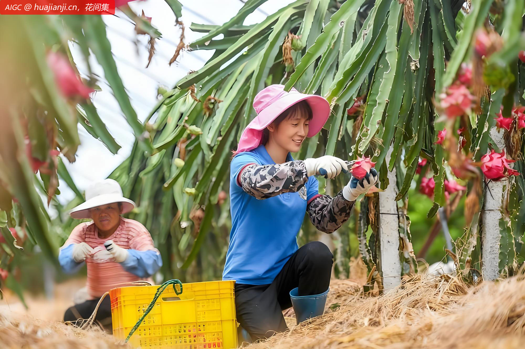 湖南省梅花镇棠下村，火龙果的收获时间