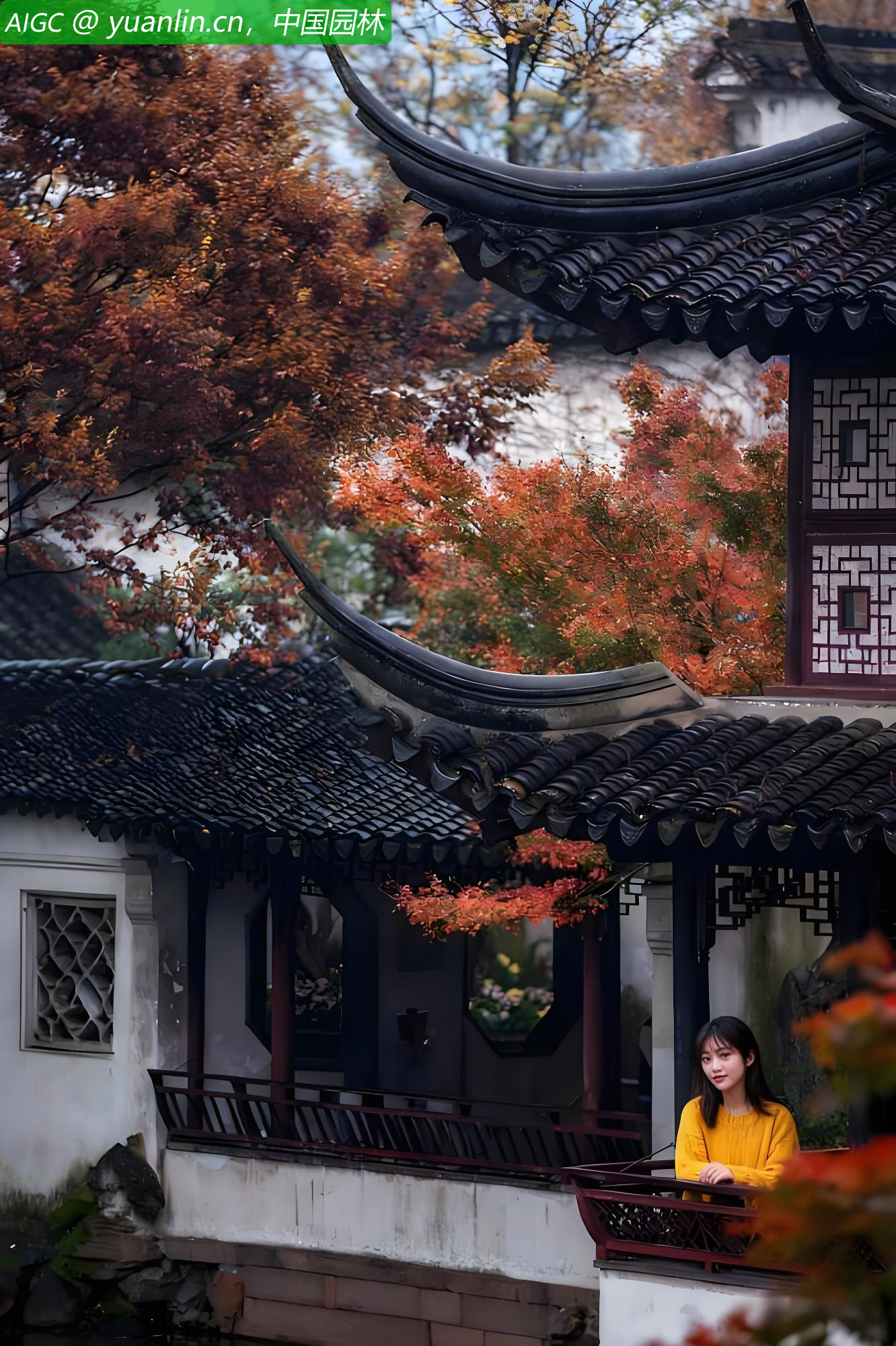 沉醉在这留园的秋意之中，忘却了尘世的喧嚣