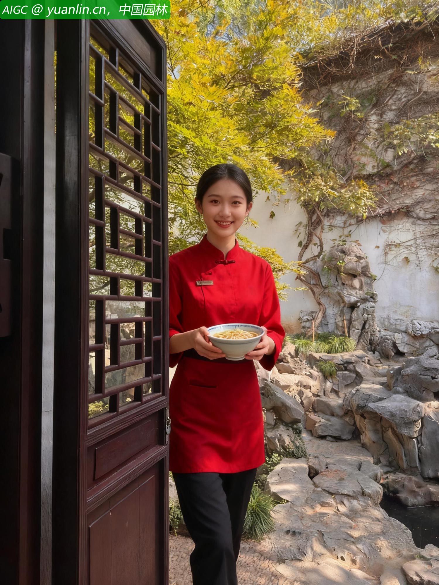 秋日里，藕园附近的那家园林面馆