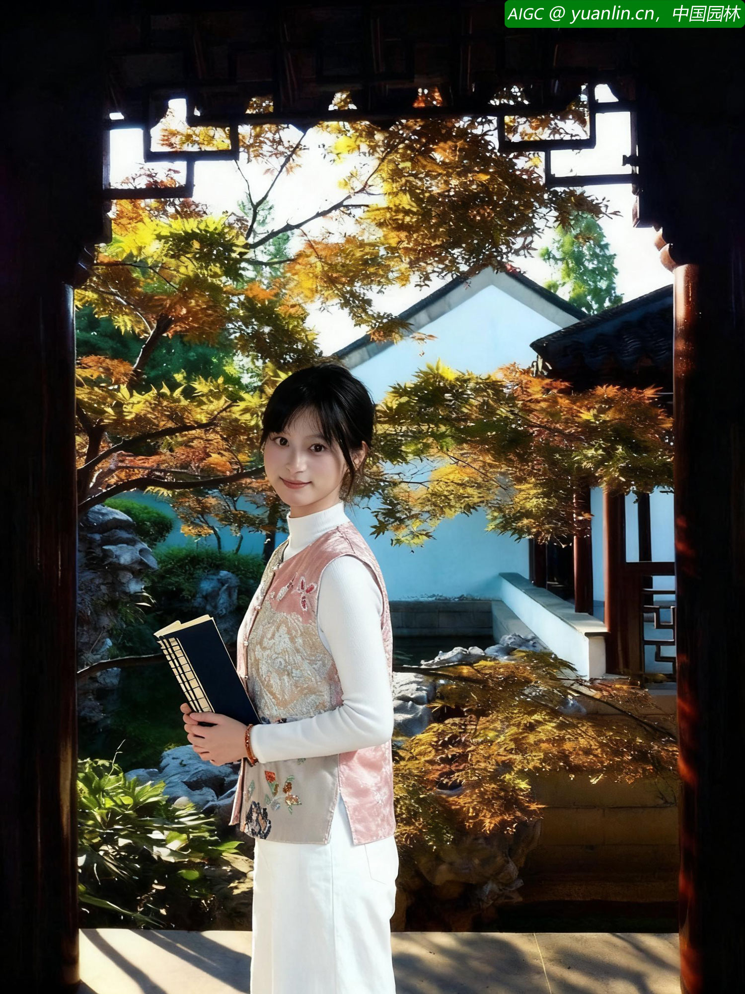 墨香与桂子芬芳在微风中交织成诗