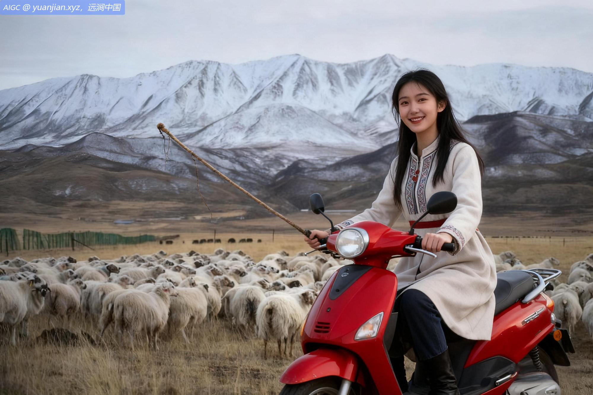 青海省祁连县地处祁连山南麓，草原广袤，牛羊成群。