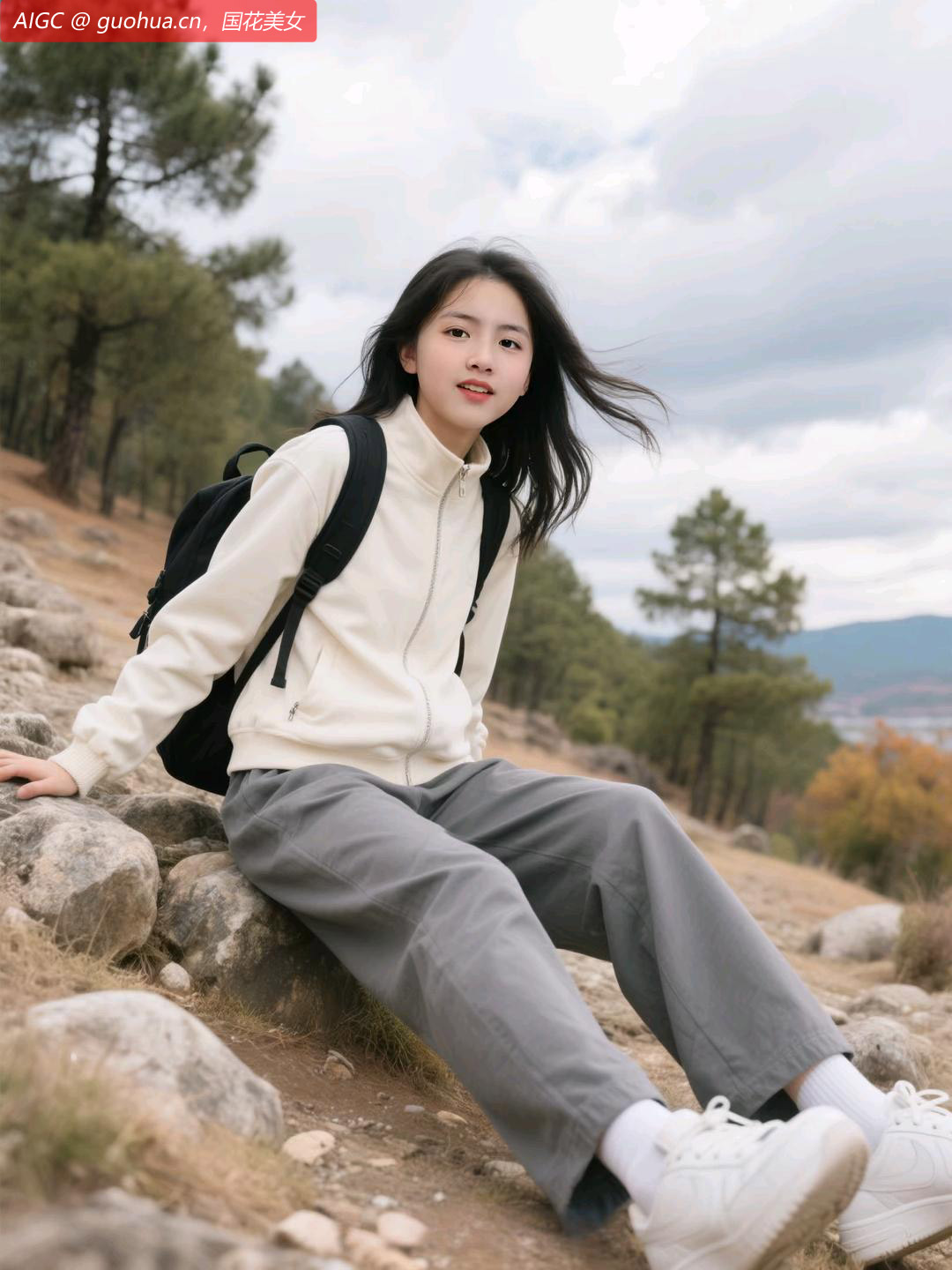 山间的风拂过发梢，我背着行囊暂别城市的喧嚣