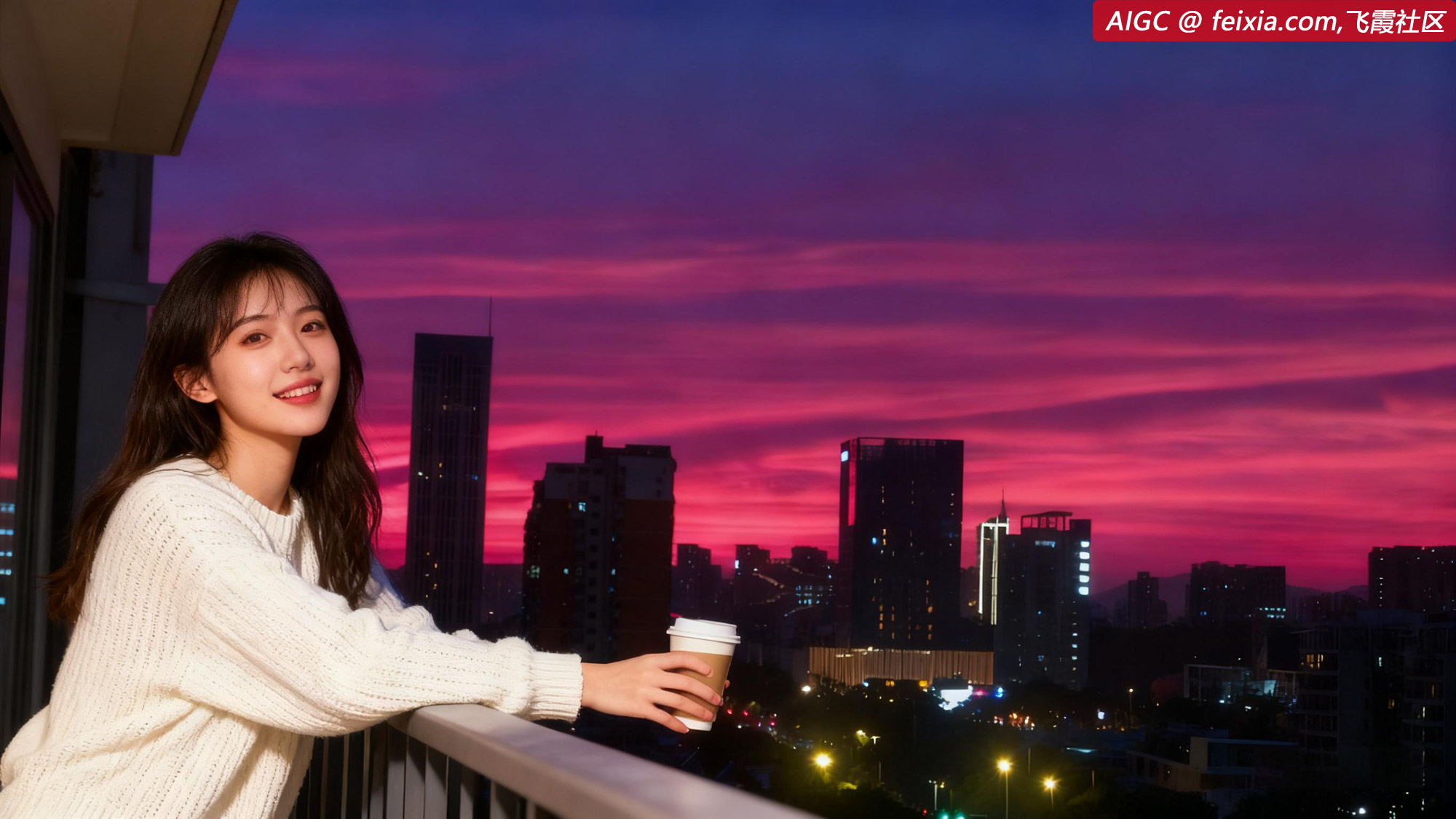 受台风“天琴”外围云系影响，广东珠海红霞满天