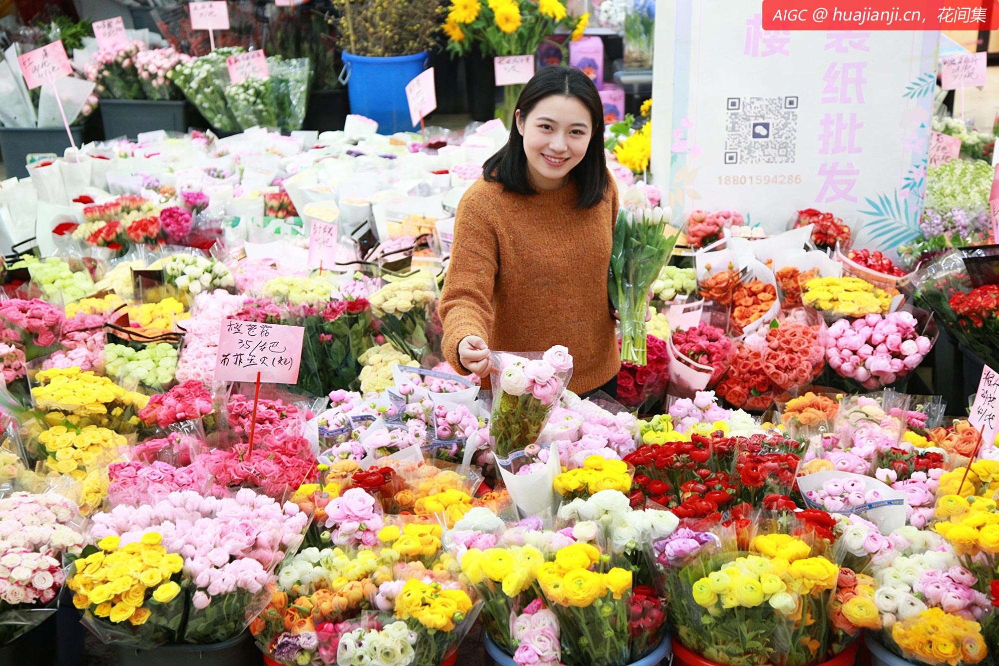 南京市民在汉中门花卉市场购买花卉