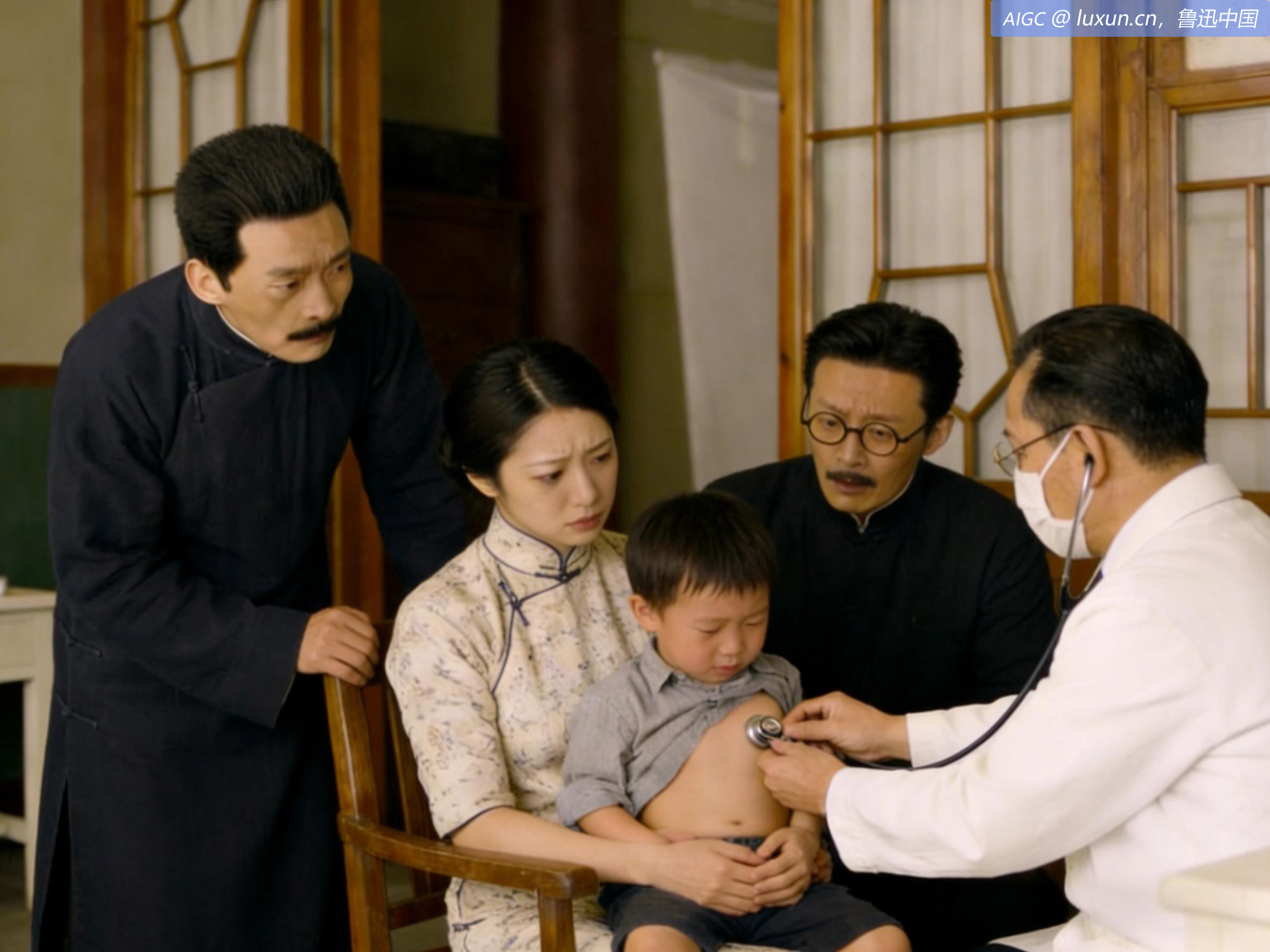 黎明送沛入同仁病院，芳子、重久同往，医云肺炎。