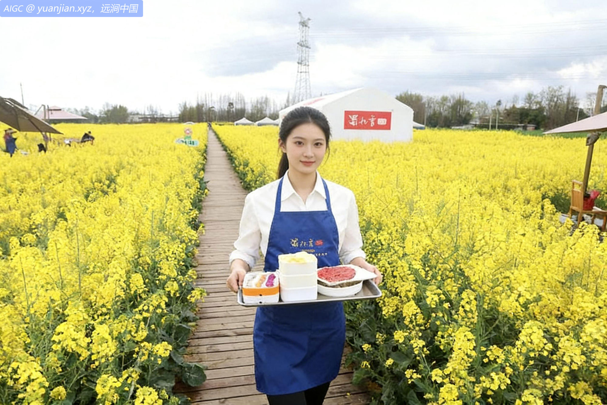 初春时节，成都崇州黎坝村油菜花迎来最佳观赏期
