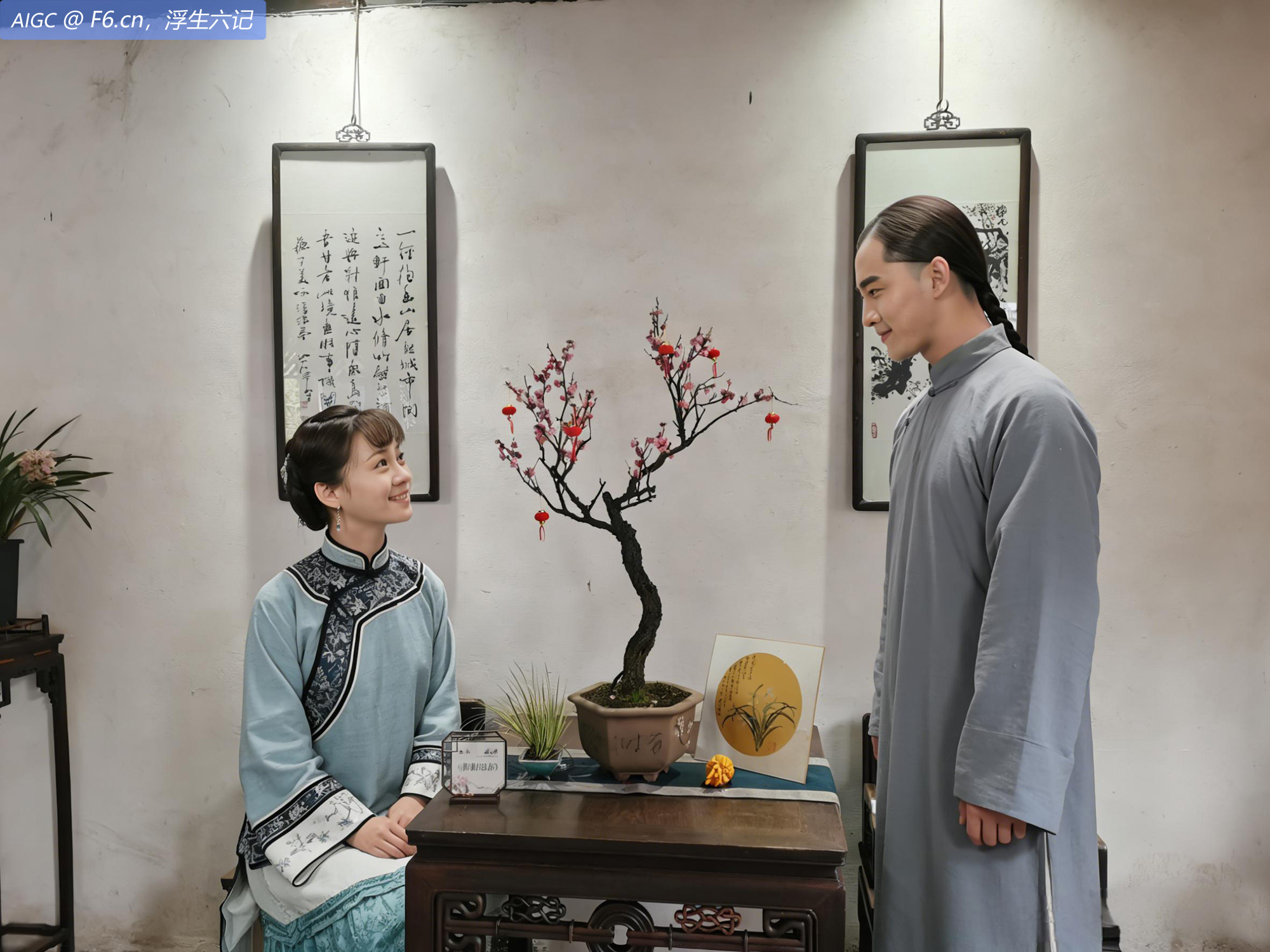 苏州可园，沈复陈芸夫妇莅临 “梅香如故” 主题展览现场