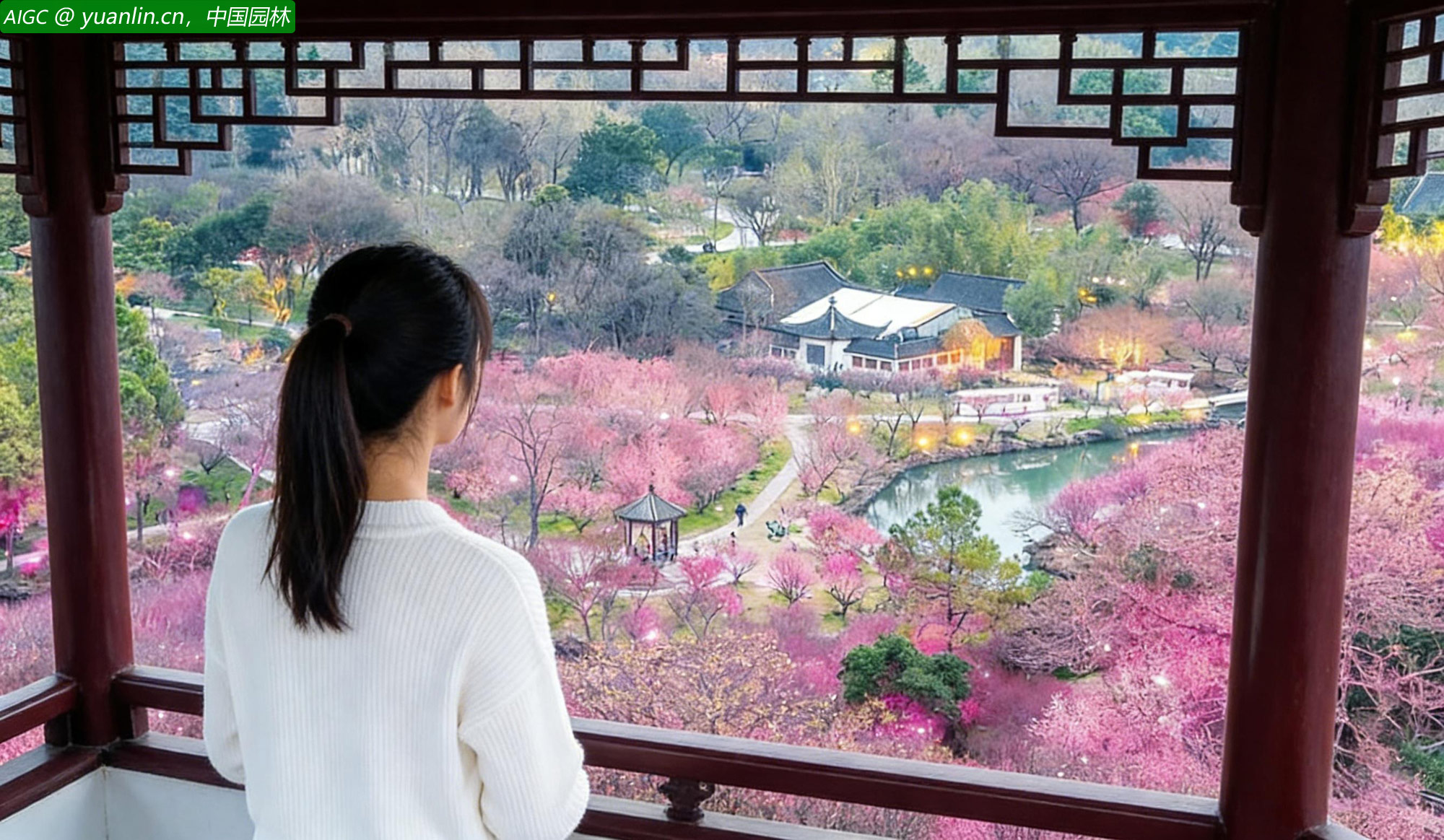 瘦西湖风景区梅花进入盛花期