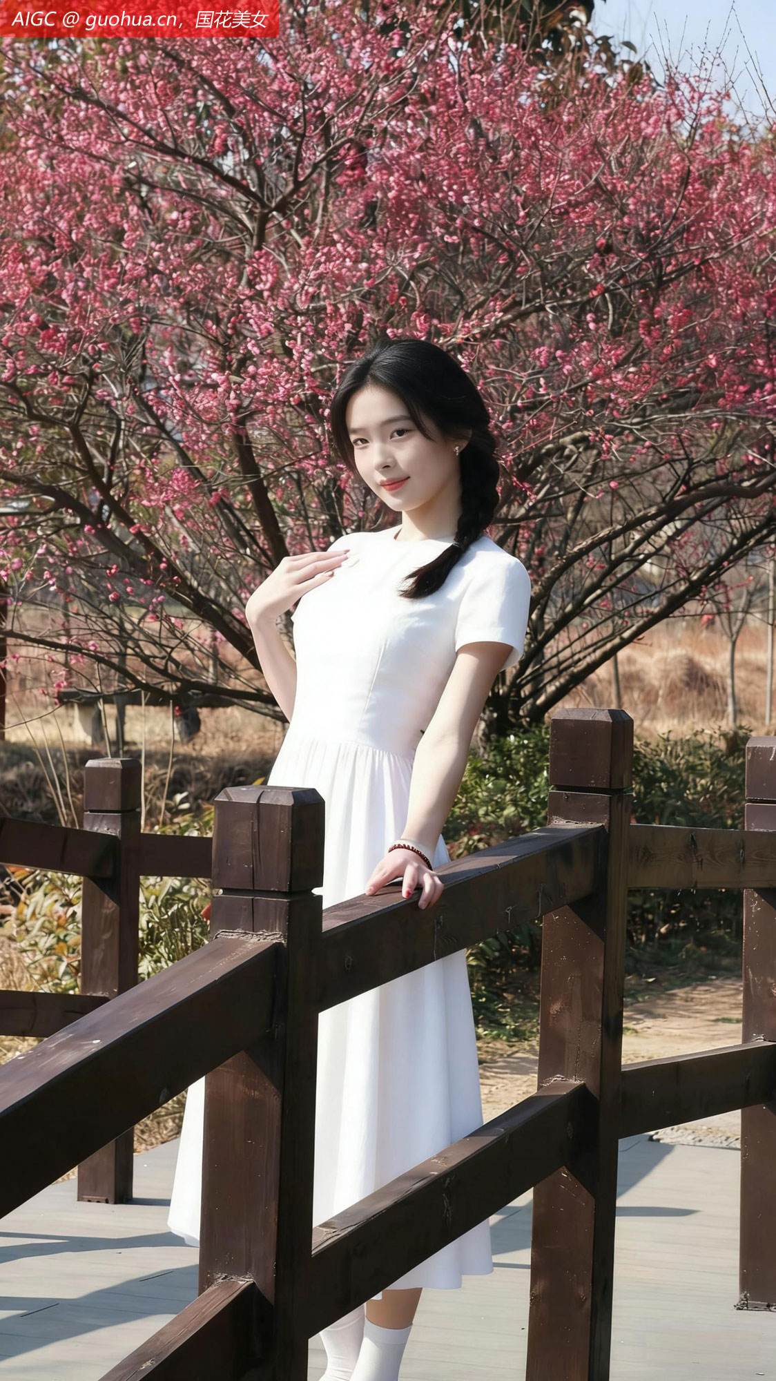 暖阳轻洒，嫣云般的梅花肆意绽放，溢满春的讯息