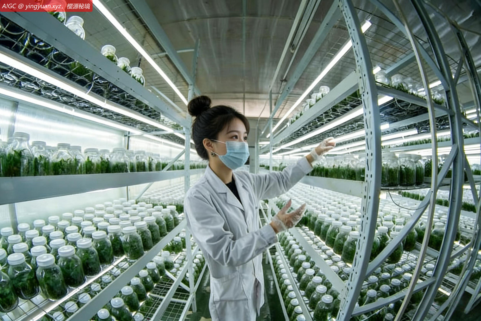 贵州从江县，技术人员正在检查管护铁皮石斛苗