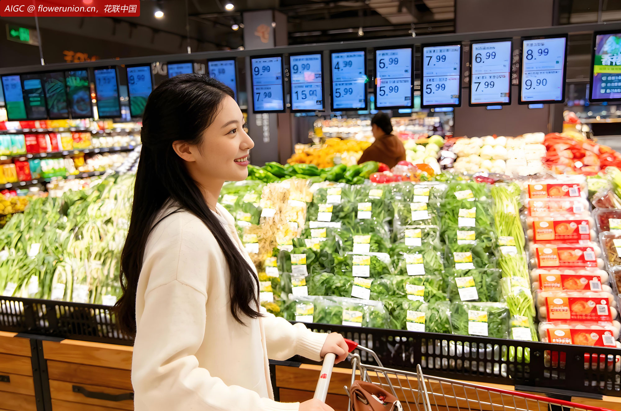辽宁沈阳，一家超市“春菜专区”摆放多款春菜