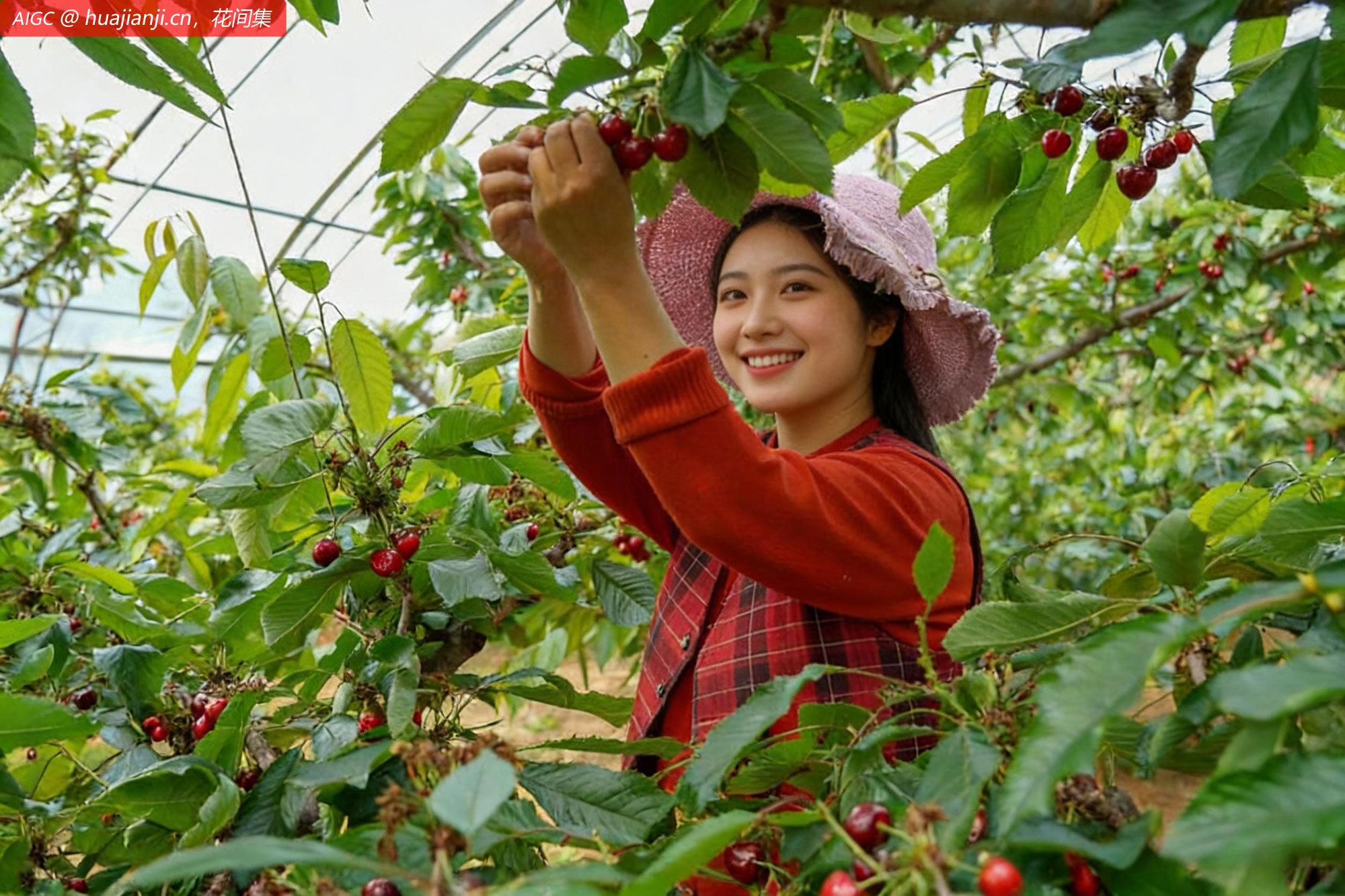 济南市长清区万德街近千亩大棚樱桃陆续成熟上市